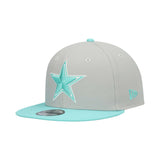 Dallas Cowboys Gray/Mint Two - Tone Color Pack 9FIFTY Snapback Hat - New Era - 