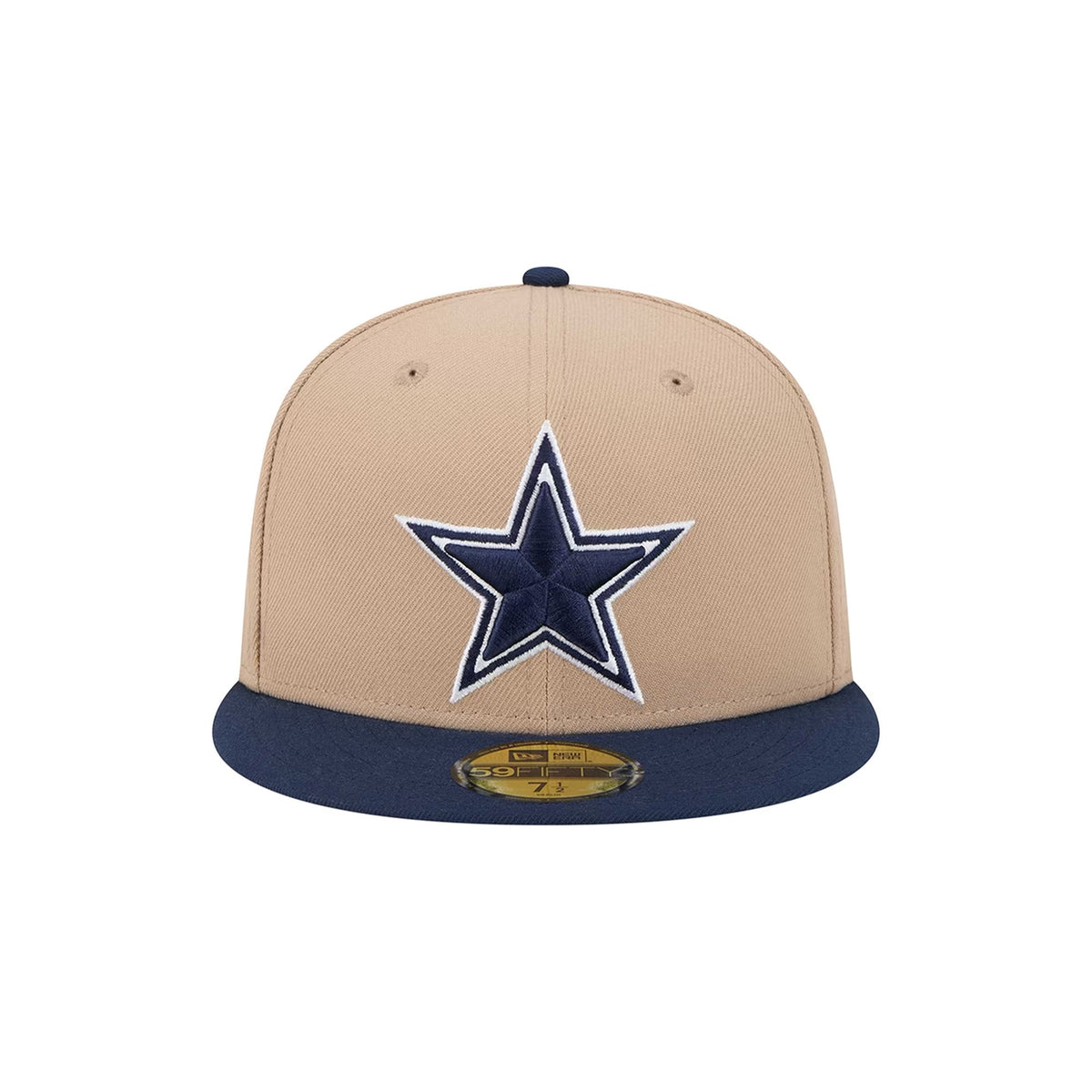 Dallas Cowboys Tan and Navy 59FIFTY Fitted Hat - New Era - 23481011201