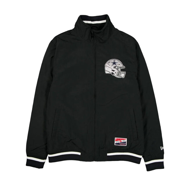 Dallas Cowboys Throwback Nylon Black Jacket - New Era - 230580111201