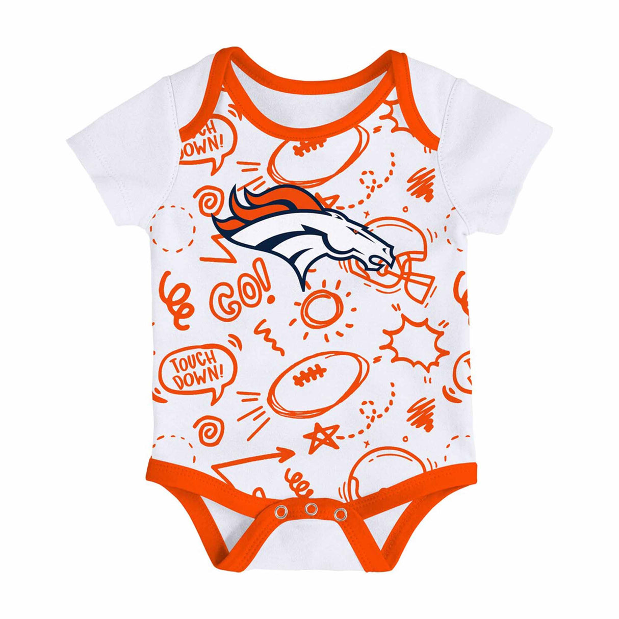 Denver Broncos Infant All Day Play 3 - Piece Bodysuit Set - NFL - 24330110501
