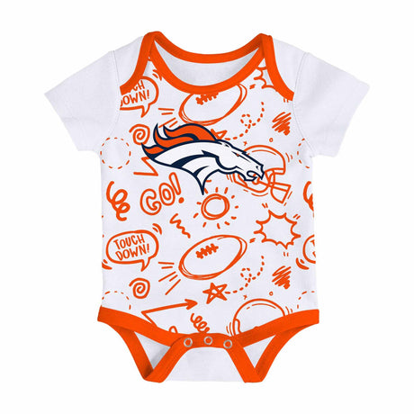Denver Broncos Infant All Day Play 3 - Piece Bodysuit Set - NFL - 24330110501