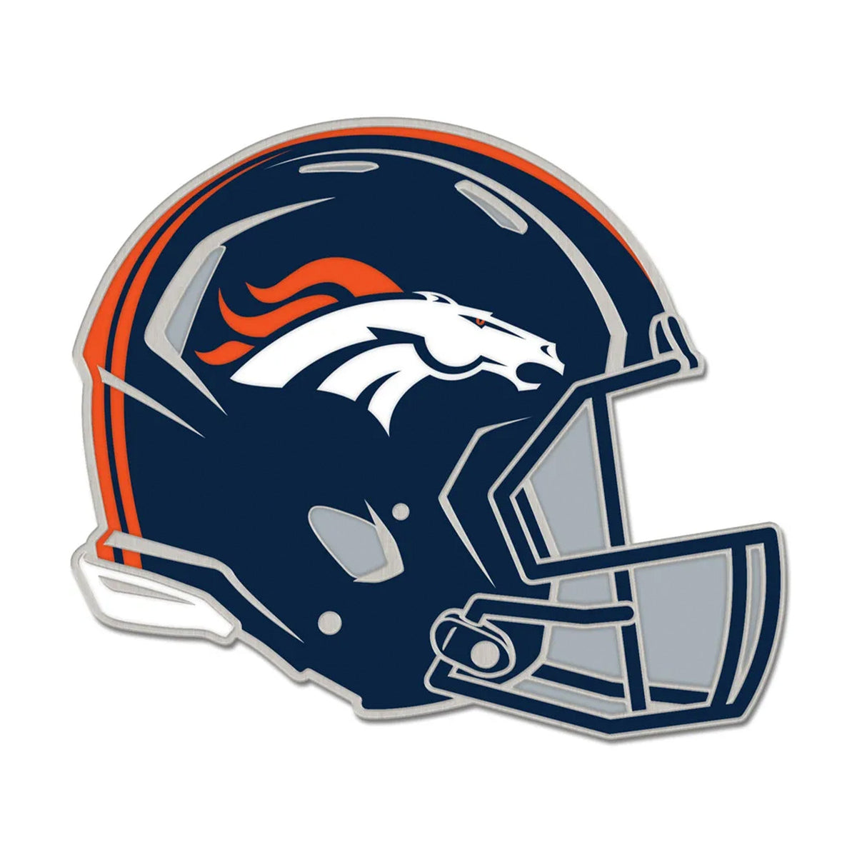 Denver Broncos Navy Helmet Collector Enamel Pin - Wincraft - 3236011057