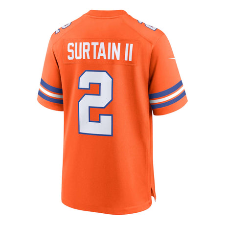 Denver Broncos Patrick Surtain II 2 Orange Nike Game Player Jersey - Nike - 2304401105125