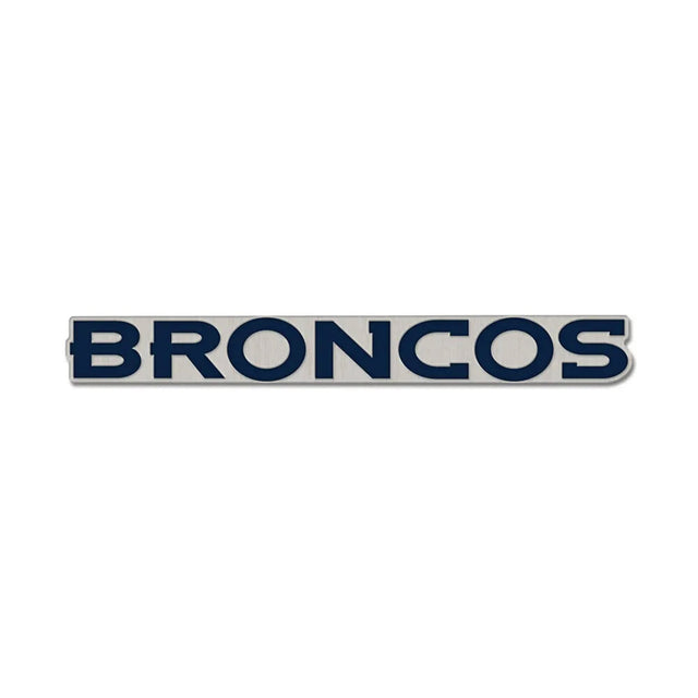 Denver Broncos Wordmark Collector Enamel Pin - Wincraft - 3236011052