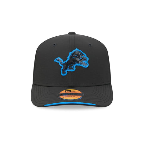 Detroit Lions 2026 NFL Sideline Collection Black 9SEVENTY Stretch-Snap Hat - New Era - 23850511907