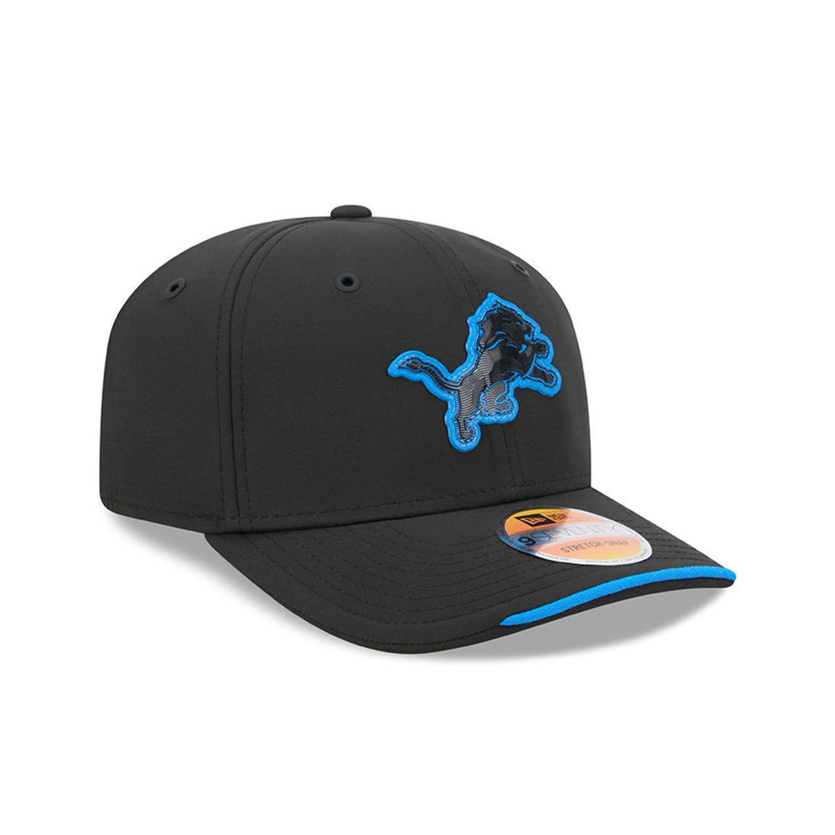 Detroit Lions 2026 NFL Sideline Collection Black 9SEVENTY Stretch-Snap Hat - New Era - 23850511907