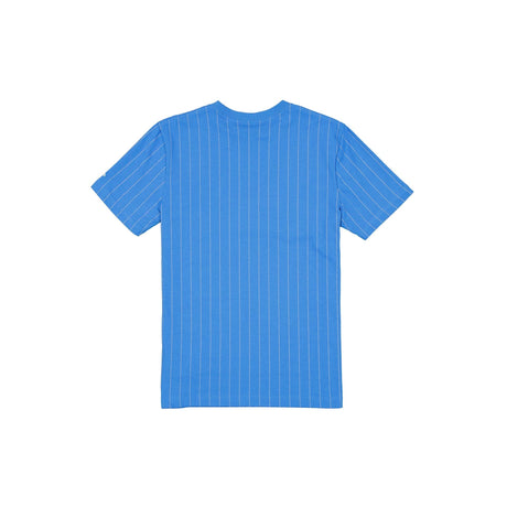 Detroit Lions Blue & Silver Pinstripe New Era Throwback T-Shirt - New Era - 