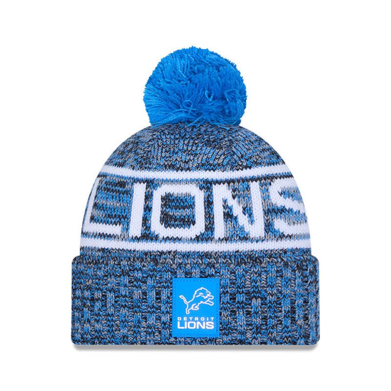 Detroit Lions Knit Pom Beanie - New Era - 