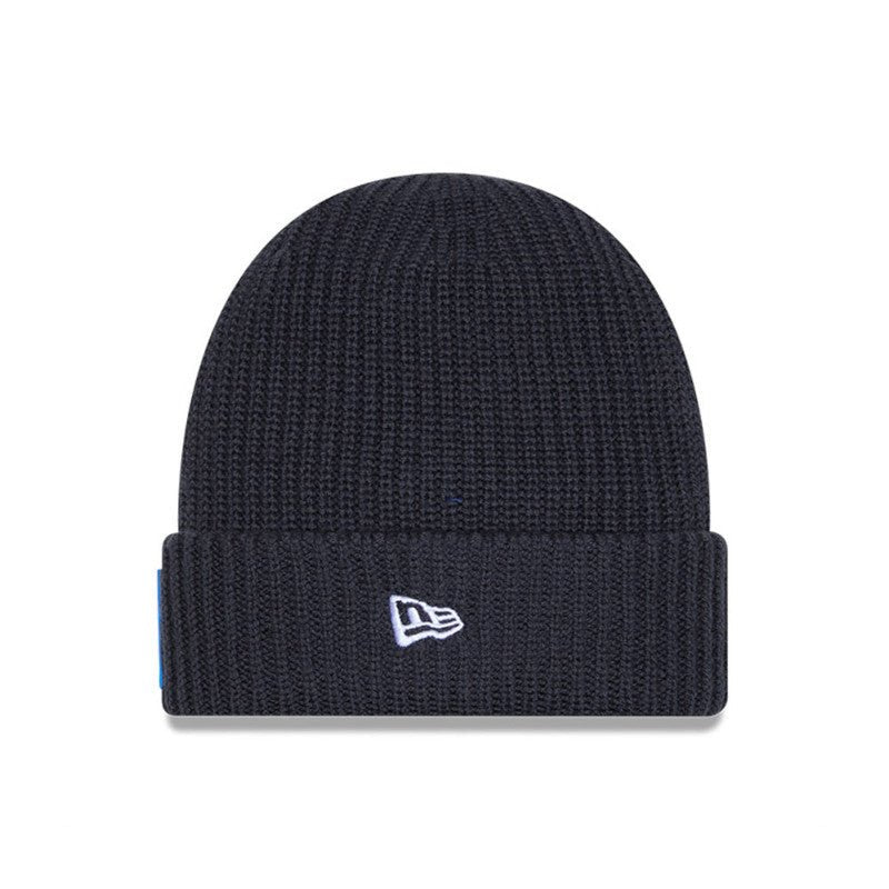 Detroit Lions Navy Cuffed Knit Beanie - New Era - 