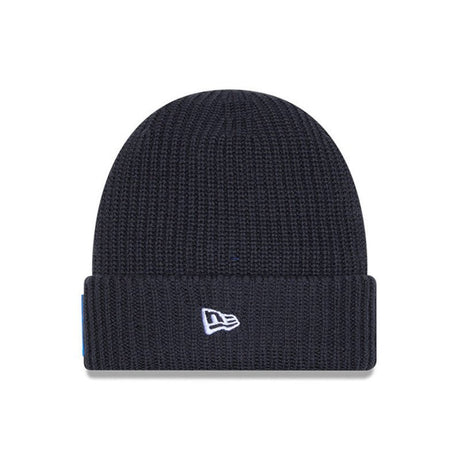 Detroit Lions Navy Cuffed Knit Beanie - New Era - 