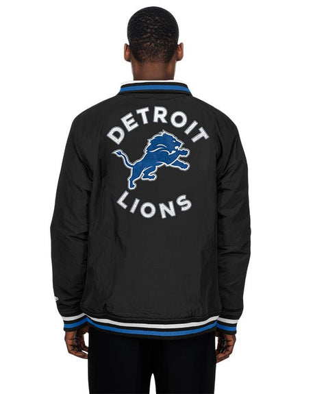 Detroit Lions Throwback Full - Zip Jacket – Black - New Era - 
