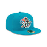 Detroit Pistons Hardwood Classic Teal 59FIFTY Fitted Hat - New Era - 23440322201