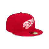 Detroit Redwings Team Red 59FIFTY Fitted Hat - New Era - 23500532401