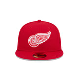 Detroit Redwings Team Red 59FIFTY Fitted Hat - New Era - 23500532401