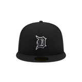 Detroit Tigers Basic Black & White Logo 59FIFTY Fitted Hat - New Era - 23011142701