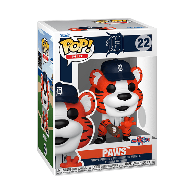Detroit Tigers Paws Mascot Baseball Funko Pop! 22 - Funko - 150842702