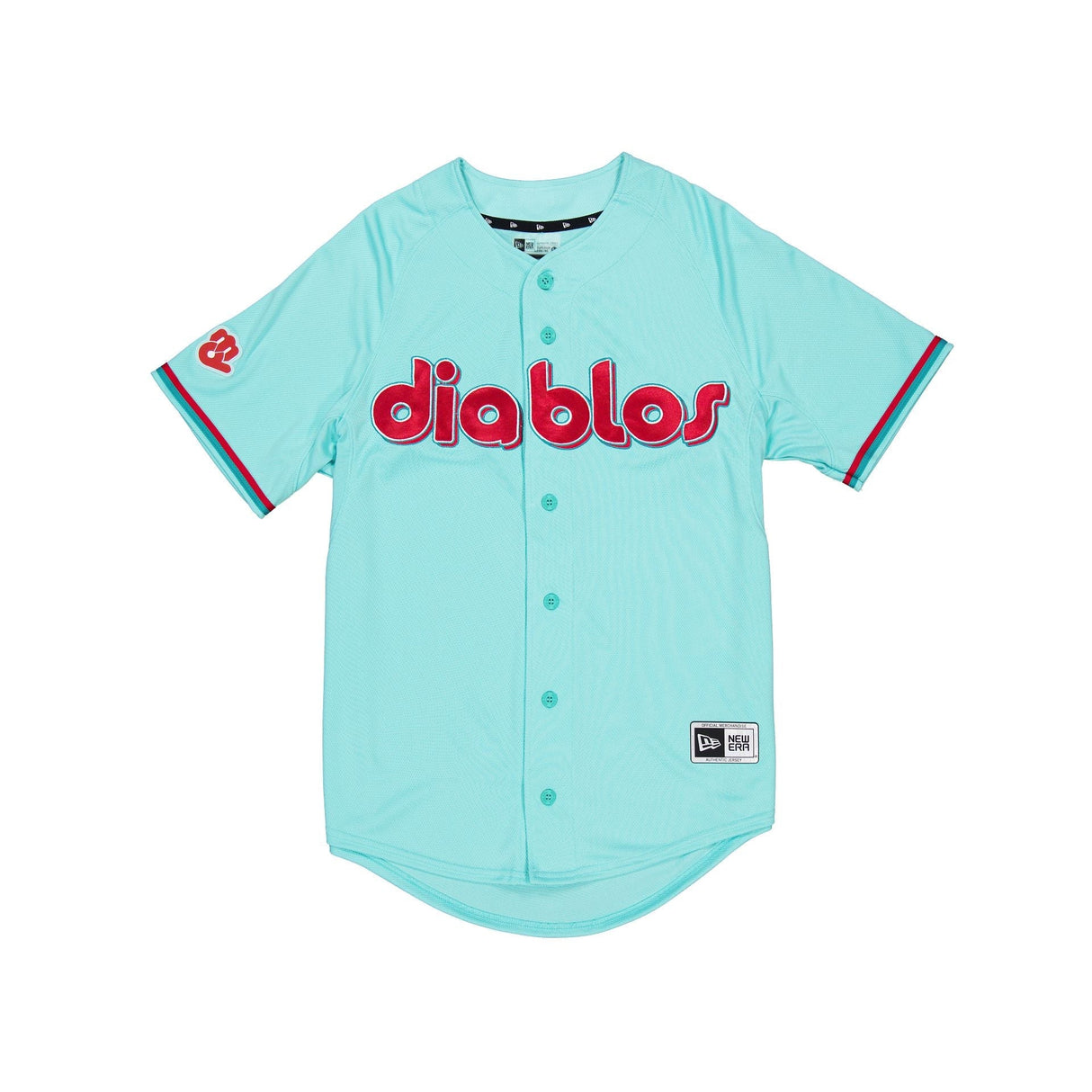 Diablos Rojos del México Aqua & Red New Era Alternate Baseball Jersey - New Era - 
