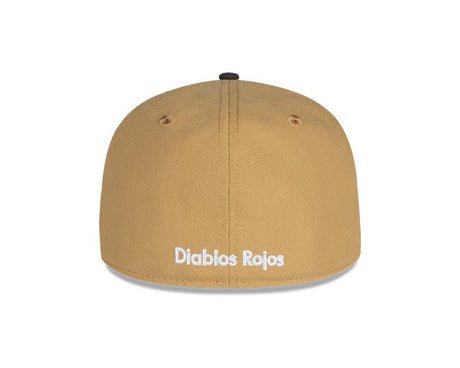 Diablos Rojos del México Beige & Gray New Era 59FIFTY Fitted Hat - New Era - 