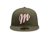 Diablos Rojos del México Olive & Pink New Era 59FIFTY Fitted Hat - New Era - 