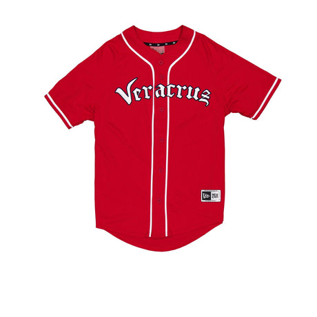 El Águila de Veracruz Red & White New Era Button - Up Jersey - New Era - 