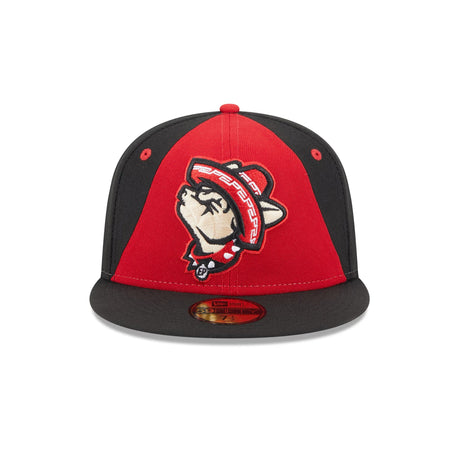 El Paso Chihuahuas Alternate Logo Red 59FIFTY Fitted Hat - New Era - 232605419334