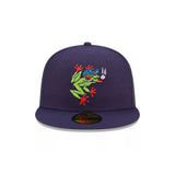 Everett AquaSox Frog Logo Embroidered Navy Fitted Hat - New Era - 