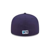 Everett AquaSox Frog Logo Embroidered Navy Fitted Hat - New Era - 
