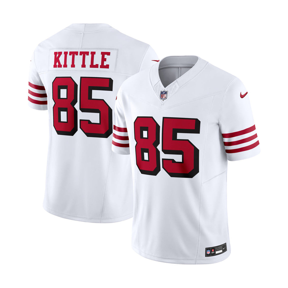 San Francisco 49ers George Kittle White Game Player Jersey