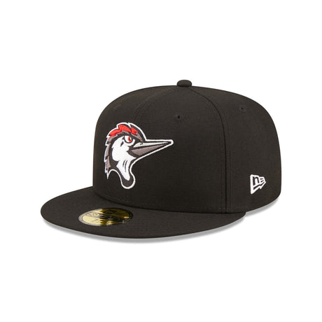 Fayetteville Woodpeckers Authentic Collection On-Field Black 59FIFTY Fitted Hat - New Era - 232602403401