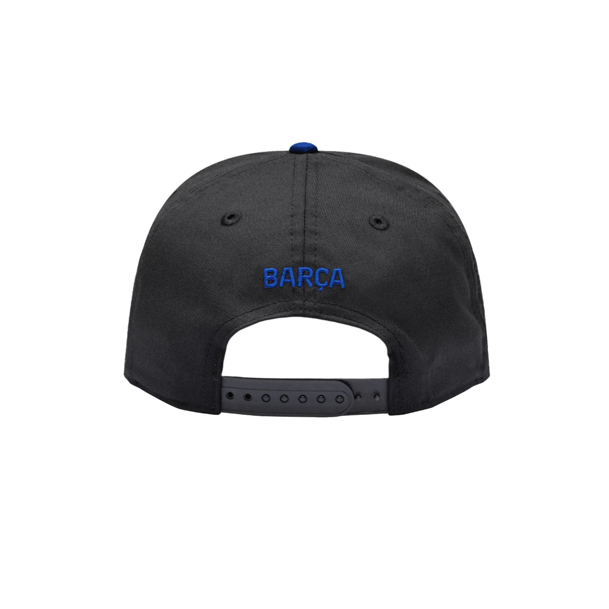FC Barcelona Black & Blue Pinstripe Crest Snapback Hat - Fan Ink - 156208720