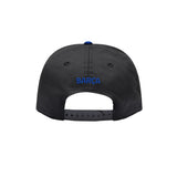 FC Barcelona Black & Blue Pinstripe Crest Snapback Hat - Fan Ink - 156208720
