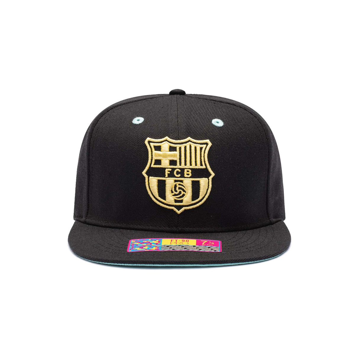 FC Barcelona Black & Gold Crest Fitted Hat - Fan Ink - 15620272001