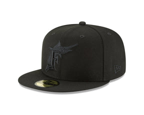 Florida Marlins Authentic Collection Blackout 59FIFTY Fitted - New Era - 