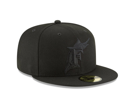 Florida Marlins Authentic Collection Blackout 59FIFTY Fitted - New Era - 