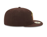 Fort Wayne TinCaps Brown Authentic Collection Alternate Logo 59FIFTY Fitted Hat - New Era - 
