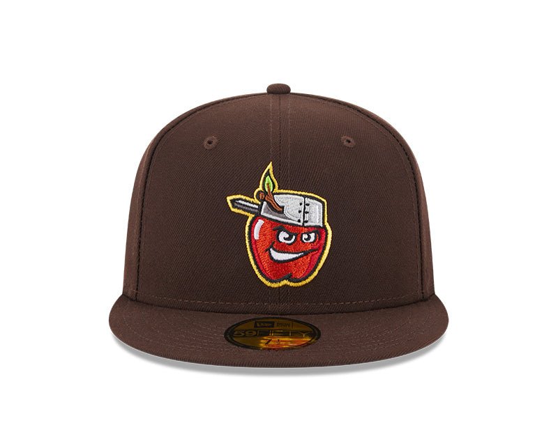 Fort Wayne TinCaps Brown Authentic Collection Alternate Logo 59FIFTY Fitted Hat - New Era - 