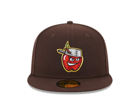 Fort Wayne TinCaps Brown Authentic Collection Alternate Logo 59FIFTY Fitted Hat - New Era - 
