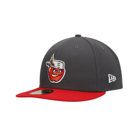 Fort Wayne TinCaps New Era Gray Authentic Collection Road 59FIFTY Fitted Hat - New Era - 