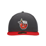 Fort Wayne TinCaps New Era Gray Authentic Collection Road 59FIFTY Fitted Hat - New Era - 