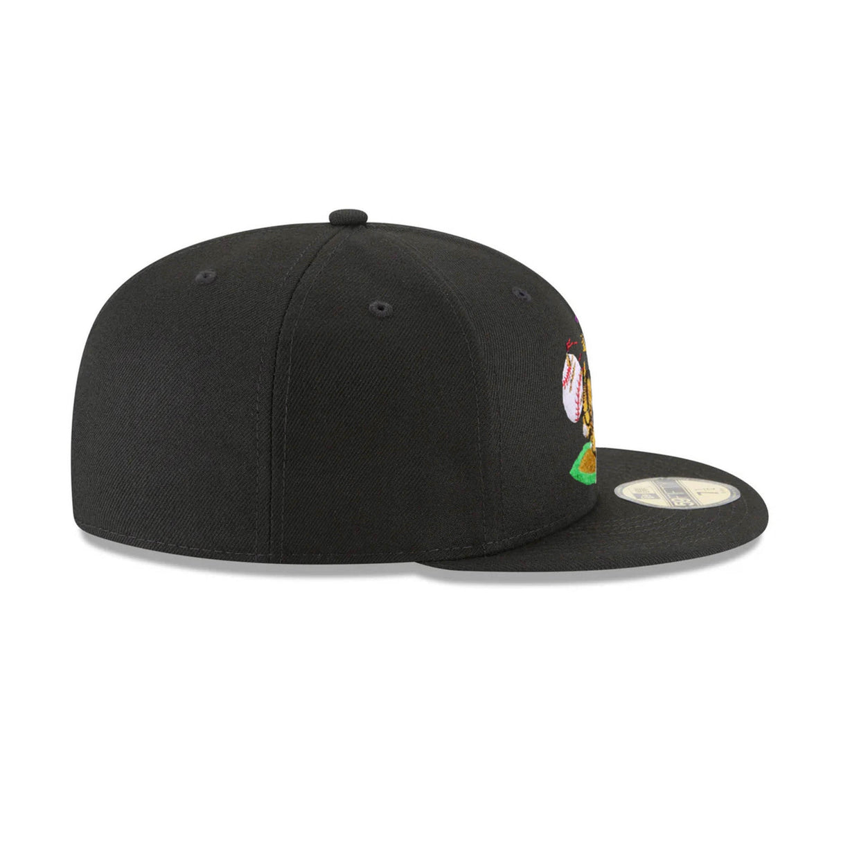 Fresno Grizzlies Black Alternate Bear Logo 20 Seasons Side Patch 59FIFTY Fitted Hat - New Era - 232602425301