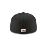 Fresno Grizzlies Black Alternate Bear Logo 20 Seasons Side Patch 59FIFTY Fitted Hat - New Era - 232602425301