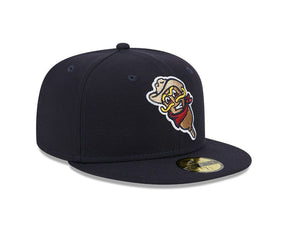 Frisco RoughRiders Navy Theme Night Alternate Logo 59FIFTY Fitted Hat - New Era - 