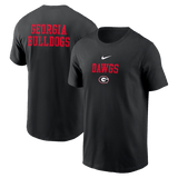 Georgia Bulldogs Black Nike 2 - Hit Stacked T-Shirt - Nike - 