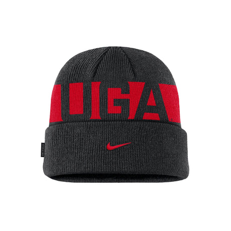 Georgia Bulldogs On - Field Cuffed Knit Beanie - Nike - 2306621