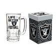 Glass Tankard Cup, with Gift Box, Las Vegas Raiders - EG Collective - 801946351221