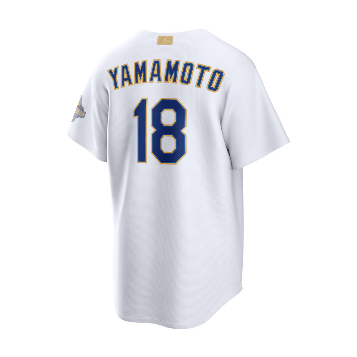 Los Angeles Dodgers Yoshinobu Yamamoto 2026 Gold Collection White Stadium Jersey