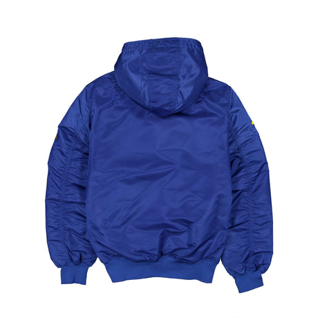 Golden State Warriors Alpha Industries L - 2B Hooded Bomber Jacket - New Era - 