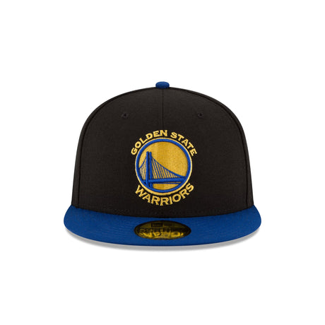 Golden State Warriors Black & Blue Two-Tone 59FIFTY Fitted Hat - New Era - 23290223001