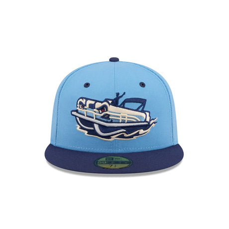 Great Lakes Loons Theme Nights Light Blue 59FIFTY Fitted Hat - New Era - 2346411301