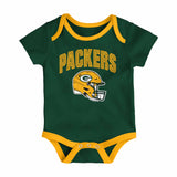 Green Bay Packers Infant All Day Play 3 - Piece Bodysuit Set - NFL - 24330112001